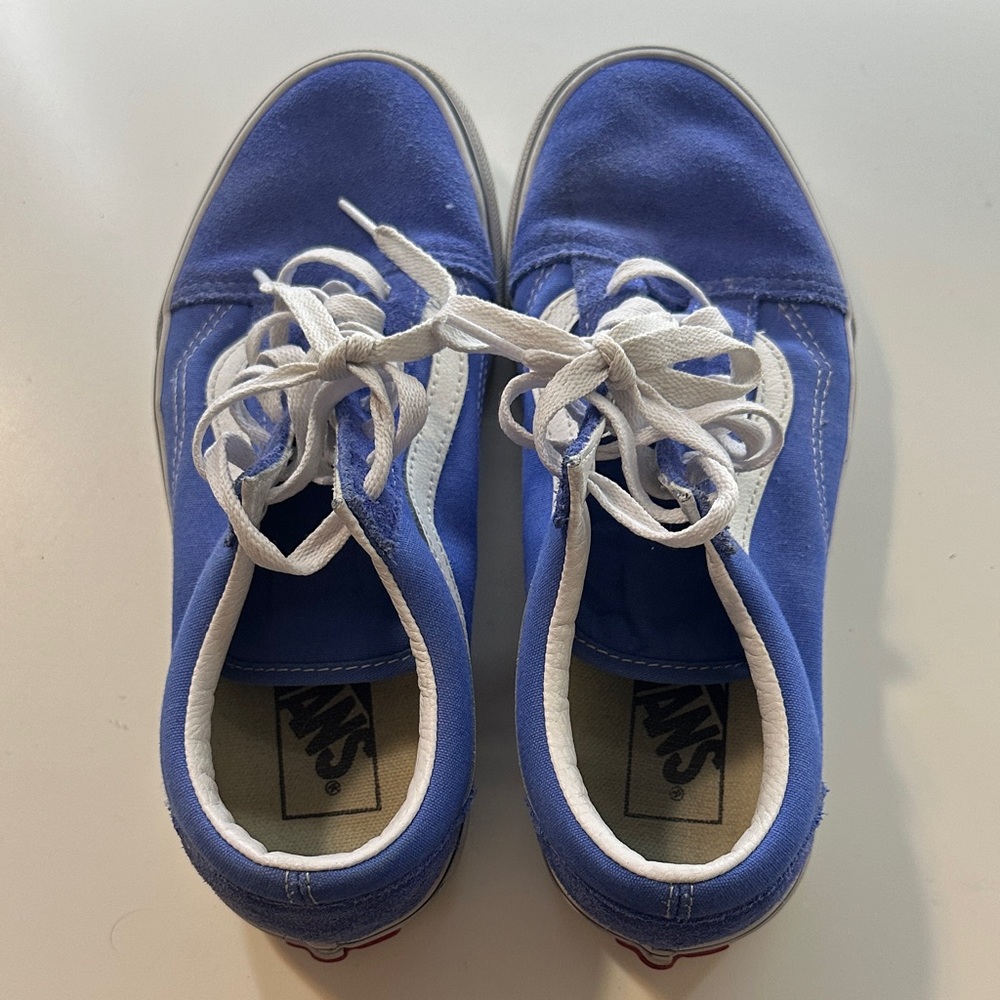 Vans Classic Blue and White Lace-Up Shoes